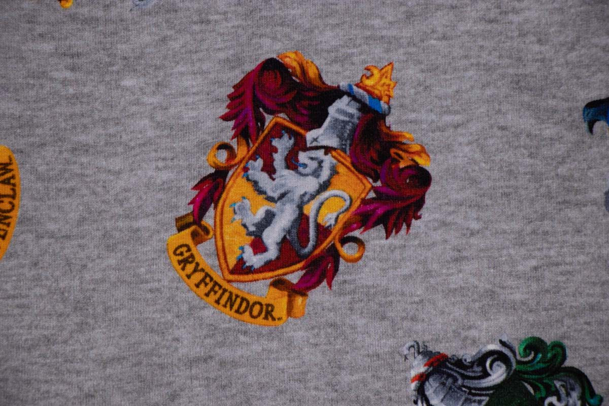 Harry Potter Lizenzstoff, Wappen Gryffindor Hufflepuff Ravenclaw Slytherin