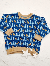 Kinderkleidung - Pullover Rentier im Schnee