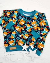 Kinderkleidung - Sweatshirt mit Fuchs und Schal